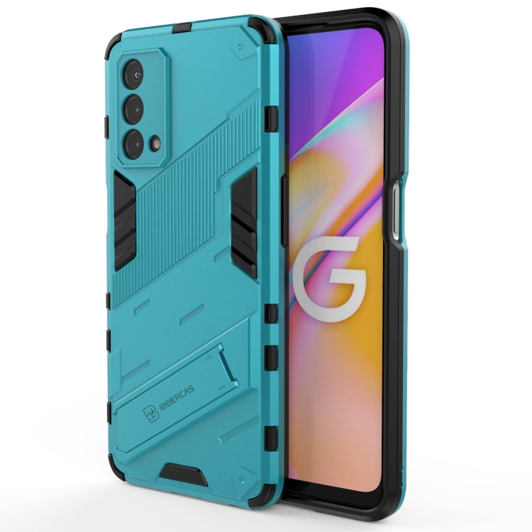 Punk Armor 2 in 1 PC + TPU Shockproof Case with Invisible Holder, For OPPO A93 5G, For OPPO A53 4G, For OPPO F17 Pro, For Realme C15, For Realme 7 Pro, For Realme 7, For OPPO Reno5 5G, For OPPO Reno5 Pro, For OPPO Reno5 Pro+, For Realme V15������������...