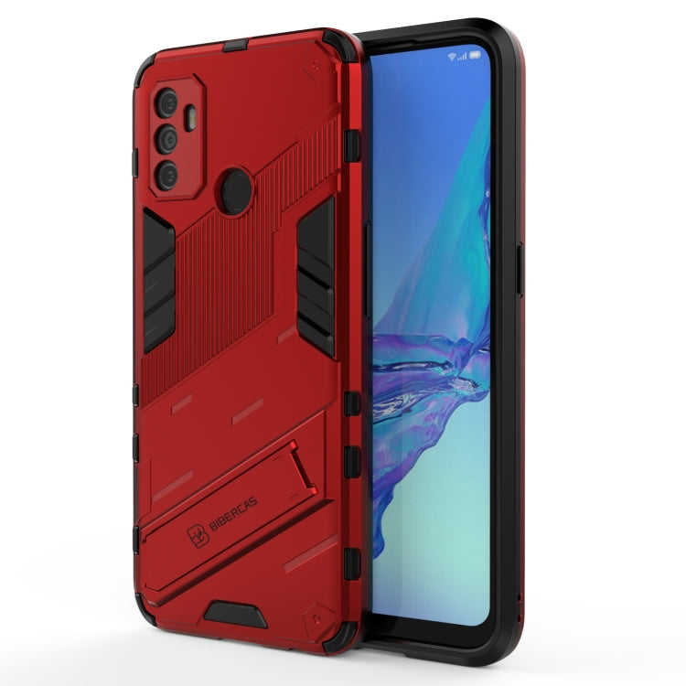 Punk Armor 2 in 1 PC + TPU Shockproof Case with Invisible Holder, For OPPO A93 5G, For OPPO A53 4G, For OPPO F17 Pro, For Realme C15, For Realme 7 Pro, For Realme 7, For OPPO Reno5 5G, For OPPO Reno5 Pro, For OPPO Reno5 Pro+, For Realme V15������������...