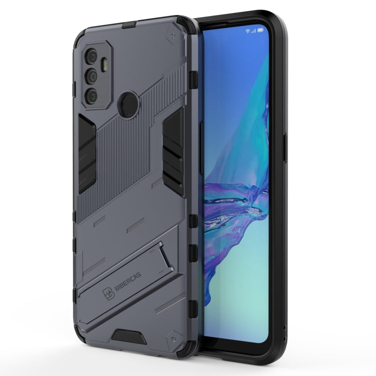 Punk Armor 2 in 1 PC + TPU Shockproof Case with Invisible Holder, For OPPO A93 5G, For OPPO A53 4G, For OPPO F17 Pro, For Realme C15, For Realme 7 Pro, For Realme 7, For OPPO Reno5 5G, For OPPO Reno5 Pro, For OPPO Reno5 Pro+, For Realme V15������������...
