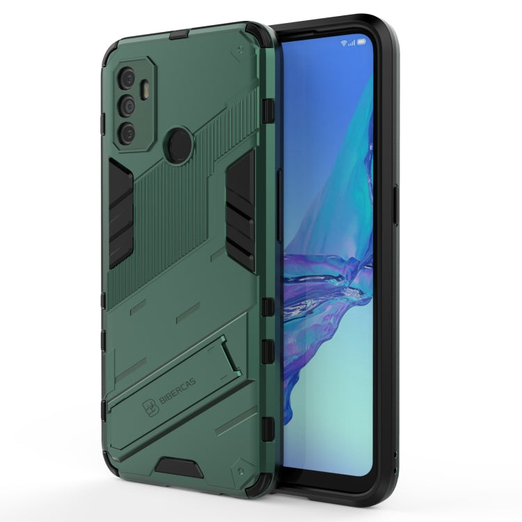 Punk Armor 2 in 1 PC + TPU Shockproof Case with Invisible Holder, For OPPO A93 5G, For OPPO A53 4G, For OPPO F17 Pro, For Realme C15, For Realme 7 Pro, For Realme 7, For OPPO Reno5 5G, For OPPO Reno5 Pro, For OPPO Reno5 Pro+, For Realme V15������������...