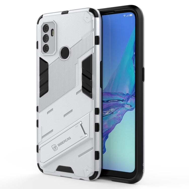 Punk Armor 2 in 1 PC + TPU Shockproof Case with Invisible Holder, For OPPO A93 5G, For OPPO A53 4G, For OPPO F17 Pro, For Realme C15, For Realme 7 Pro, For Realme 7, For OPPO Reno5 5G, For OPPO Reno5 Pro, For OPPO Reno5 Pro+, For Realme V15������������...