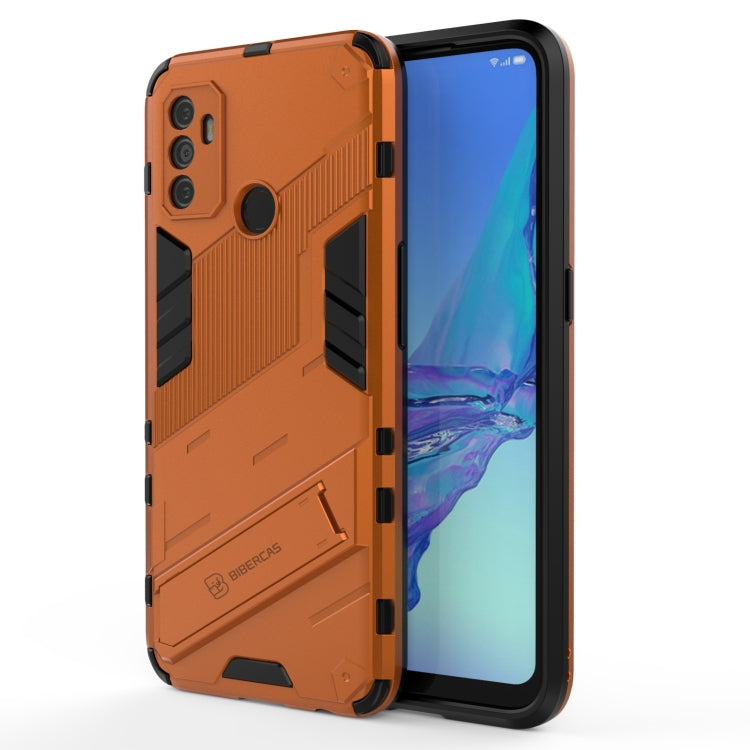 Punk Armor 2 in 1 PC + TPU Shockproof Case with Invisible Holder, For OPPO A93 5G, For OPPO A53 4G, For OPPO F17 Pro, For Realme C15, For Realme 7 Pro, For Realme 7, For OPPO Reno5 5G, For OPPO Reno5 Pro, For OPPO Reno5 Pro+, For Realme V15������������...
