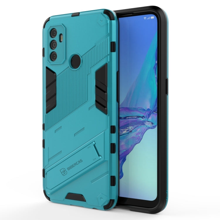 Punk Armor 2 in 1 PC + TPU Shockproof Case with Invisible Holder, For OPPO A93 5G, For OPPO A53 4G, For OPPO F17 Pro, For Realme C15, For Realme 7 Pro, For Realme 7, For OPPO Reno5 5G, For OPPO Reno5 Pro, For OPPO Reno5 Pro+, For Realme V15������������...