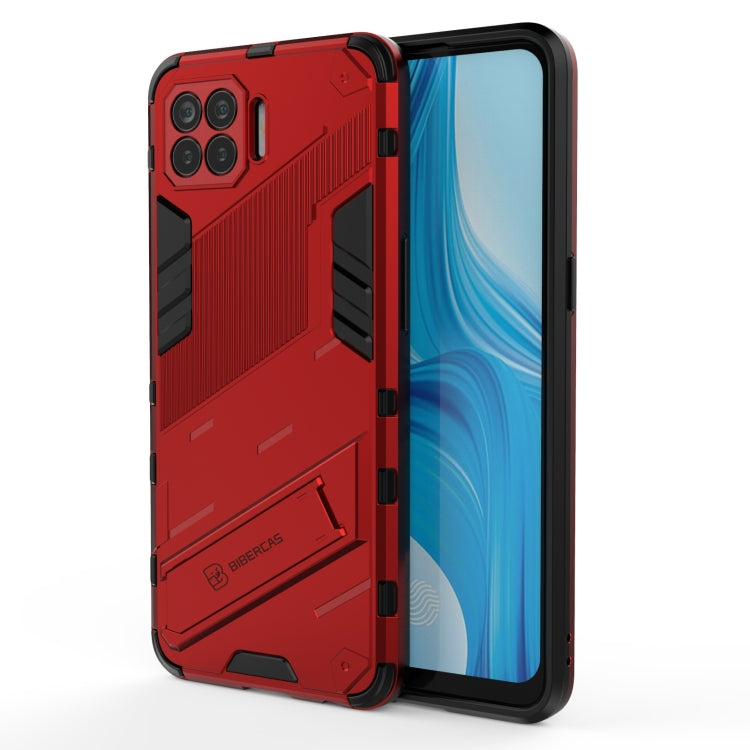Punk Armor 2 in 1 PC + TPU Shockproof Case with Invisible Holder, For OPPO A93 5G, For OPPO A53 4G, For OPPO F17 Pro, For Realme C15, For Realme 7 Pro, For Realme 7, For OPPO Reno5 5G, For OPPO Reno5 Pro, For OPPO Reno5 Pro+, For Realme V15������������...