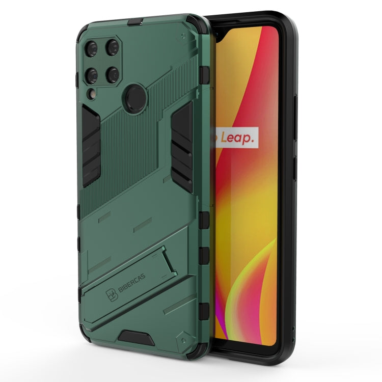 Punk Armor 2 in 1 PC + TPU Shockproof Case with Invisible Holder, For OPPO A93 5G, For OPPO A53 4G, For OPPO F17 Pro, For Realme C15, For Realme 7 Pro, For Realme 7, For OPPO Reno5 5G, For OPPO Reno5 Pro, For OPPO Reno5 Pro+, For Realme V15������������...