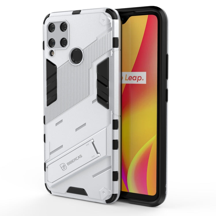 Punk Armor 2 in 1 PC + TPU Shockproof Case with Invisible Holder, For OPPO A93 5G, For OPPO A53 4G, For OPPO F17 Pro, For Realme C15, For Realme 7 Pro, For Realme 7, For OPPO Reno5 5G, For OPPO Reno5 Pro, For OPPO Reno5 Pro+, For Realme V15������������...