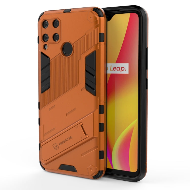 Punk Armor 2 in 1 PC + TPU Shockproof Case with Invisible Holder, For OPPO A93 5G, For OPPO A53 4G, For OPPO F17 Pro, For Realme C15, For Realme 7 Pro, For Realme 7, For OPPO Reno5 5G, For OPPO Reno5 Pro, For OPPO Reno5 Pro+, For Realme V15������������...