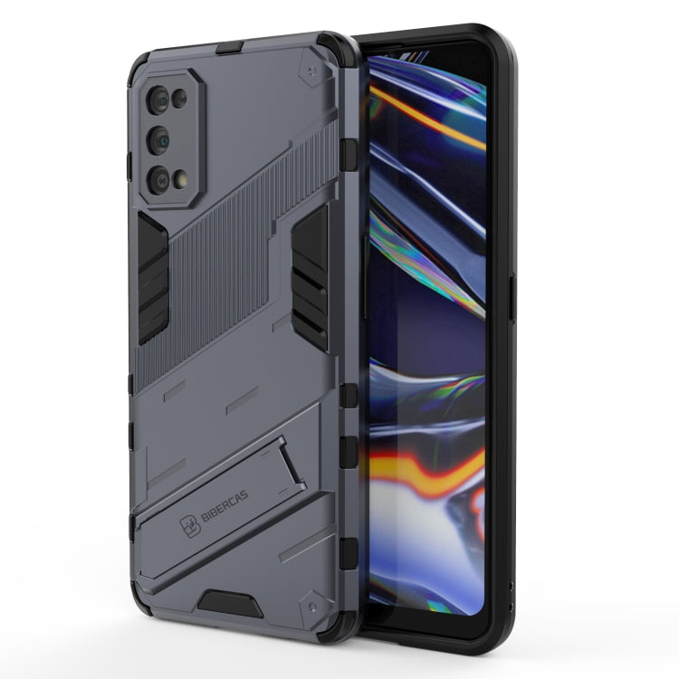 Punk Armor 2 in 1 PC + TPU Shockproof Case with Invisible Holder, For OPPO A93 5G, For OPPO A53 4G, For OPPO F17 Pro, For Realme C15, For Realme 7 Pro, For Realme 7, For OPPO Reno5 5G, For OPPO Reno5 Pro, For OPPO Reno5 Pro+, For Realme V15������������...