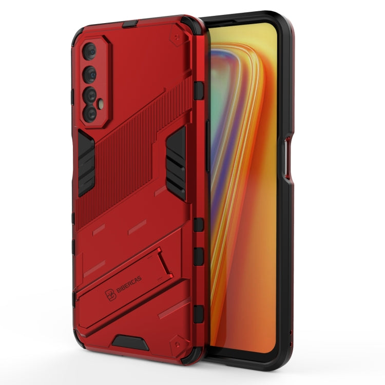 Punk Armor 2 in 1 PC + TPU Shockproof Case with Invisible Holder, For OPPO A93 5G, For OPPO A53 4G, For OPPO F17 Pro, For Realme C15, For Realme 7 Pro, For Realme 7, For OPPO Reno5 5G, For OPPO Reno5 Pro, For OPPO Reno5 Pro+, For Realme V15������������...