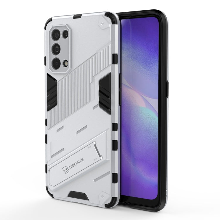 Punk Armor 2 in 1 PC + TPU Shockproof Case with Invisible Holder, For OPPO A93 5G, For OPPO A53 4G, For OPPO F17 Pro, For Realme C15, For Realme 7 Pro, For Realme 7, For OPPO Reno5 5G, For OPPO Reno5 Pro, For OPPO Reno5 Pro+, For Realme V15������������...