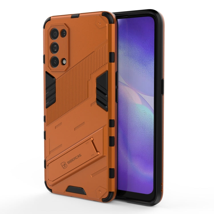 Punk Armor 2 in 1 PC + TPU Shockproof Case with Invisible Holder, For OPPO A93 5G, For OPPO A53 4G, For OPPO F17 Pro, For Realme C15, For Realme 7 Pro, For Realme 7, For OPPO Reno5 5G, For OPPO Reno5 Pro, For OPPO Reno5 Pro+, For Realme V15������������...