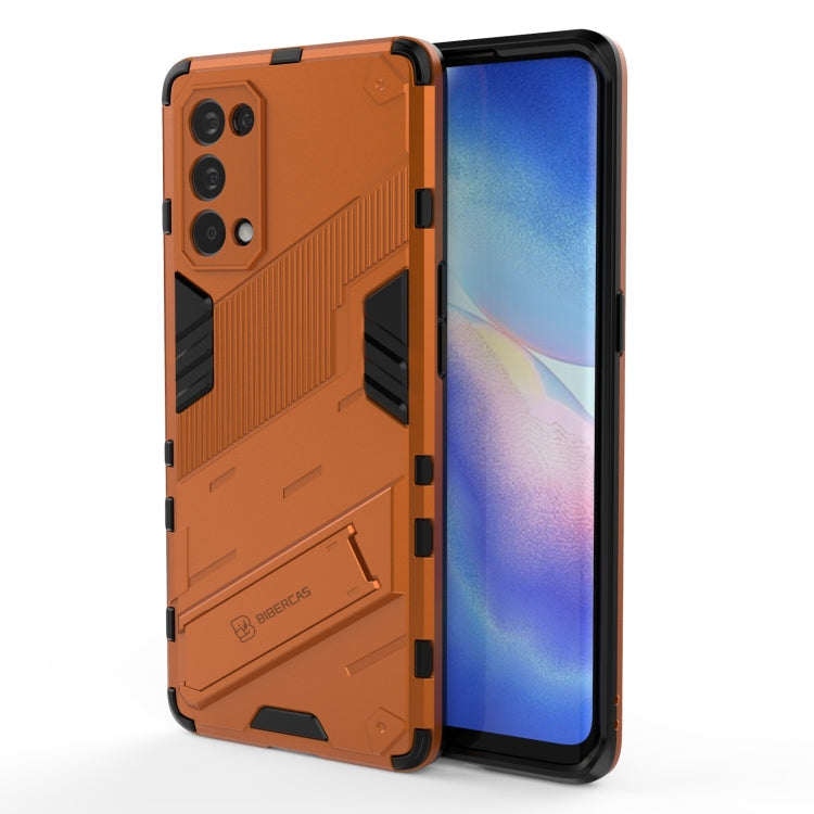 Punk Armor 2 in 1 PC + TPU Shockproof Case with Invisible Holder, For OPPO A93 5G, For OPPO A53 4G, For OPPO F17 Pro, For Realme C15, For Realme 7 Pro, For Realme 7, For OPPO Reno5 5G, For OPPO Reno5 Pro, For OPPO Reno5 Pro+, For Realme V15������������...