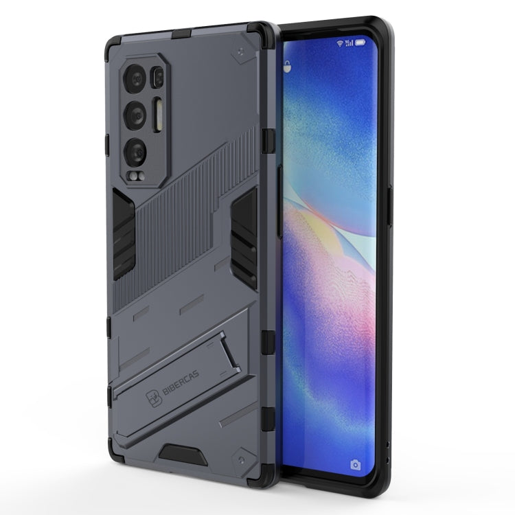Punk Armor 2 in 1 PC + TPU Shockproof Case with Invisible Holder, For OPPO A93 5G, For OPPO A53 4G, For OPPO F17 Pro, For Realme C15, For Realme 7 Pro, For Realme 7, For OPPO Reno5 5G, For OPPO Reno5 Pro, For OPPO Reno5 Pro+, For Realme V15������������...