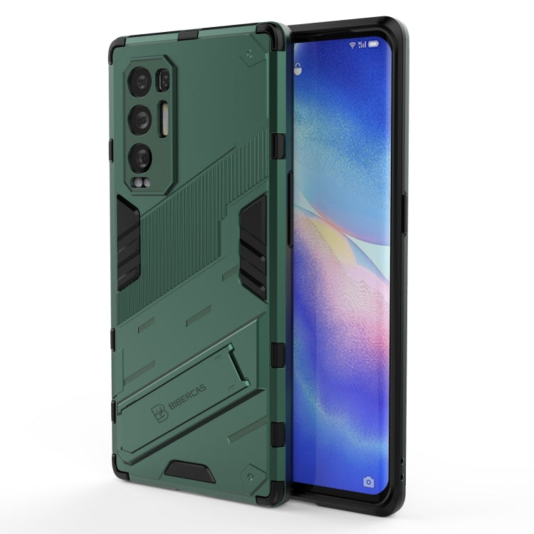 Punk Armor 2 in 1 PC + TPU Shockproof Case with Invisible Holder, For OPPO A93 5G, For OPPO A53 4G, For OPPO F17 Pro, For Realme C15, For Realme 7 Pro, For Realme 7, For OPPO Reno5 5G, For OPPO Reno5 Pro, For OPPO Reno5 Pro+, For Realme V15������������...