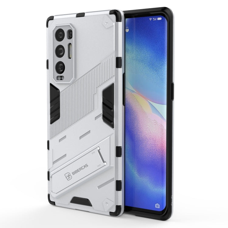 Punk Armor 2 in 1 PC + TPU Shockproof Case with Invisible Holder, For OPPO A93 5G, For OPPO A53 4G, For OPPO F17 Pro, For Realme C15, For Realme 7 Pro, For Realme 7, For OPPO Reno5 5G, For OPPO Reno5 Pro, For OPPO Reno5 Pro+, For Realme V15������������...