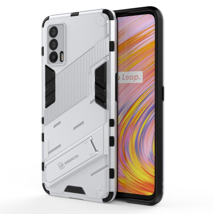 Punk Armor 2 in 1 PC + TPU Shockproof Case with Invisible Holder, For OPPO A93 5G, For OPPO A53 4G, For OPPO F17 Pro, For Realme C15, For Realme 7 Pro, For Realme 7, For OPPO Reno5 5G, For OPPO Reno5 Pro, For OPPO Reno5 Pro+, For Realme V15������������...