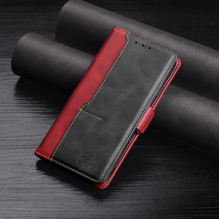Retro Texture Contrast Color Side Buckle Horizontal Flip Leather Case with Holder & Card Slots & Wallet, For vivo Y52s 5G, For Google Pixel 4a, For Google Pixel 5