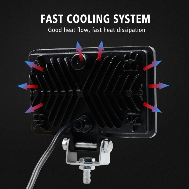 2 PCS WUPP CS-1243A1 Car 4 inch Square 20LEDs Highlight Work Light Modified Spotlight, CS-1243A1
