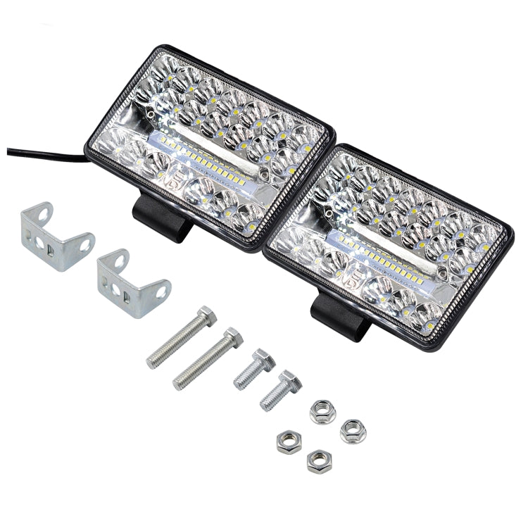 2 PCS WUPP CS-1243A1 Car 4 inch Square 20LEDs Highlight Work Light Modified Spotlight, CS-1243A1