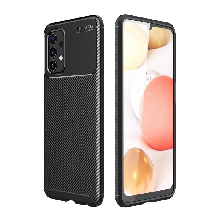 Carbon Fiber Texture Shockproof TPU Case, For Samsung Galaxy A32 4G