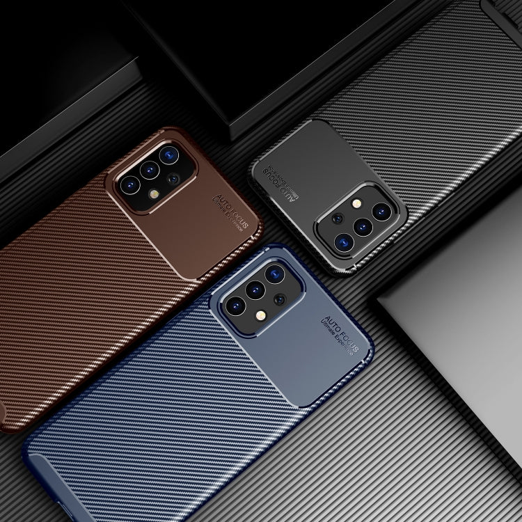 Carbon Fiber Texture Shockproof TPU Case, For Samsung Galaxy A32 4G