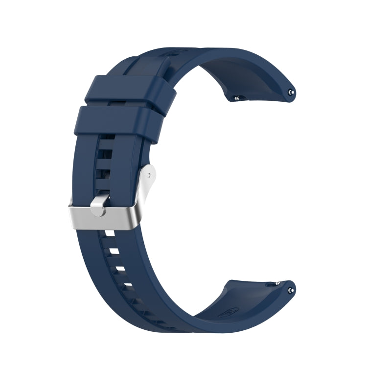 For Amazfit GTS 2e / GTS 2 20mm Silicone Replacement Strap Watchband with Silver Buckle