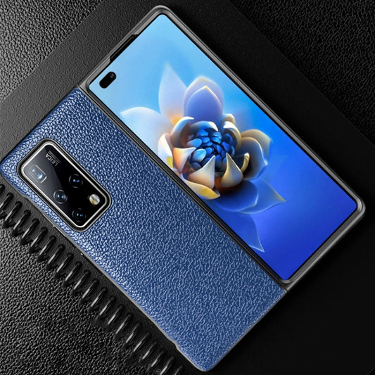 Litchi Texture Cowhide Leather + TPU Shockproof Back Cover Case
