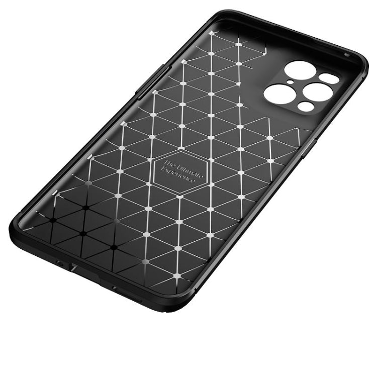 Carbon Fiber Texture Shockproof TPU Case, For OPPO Find X3