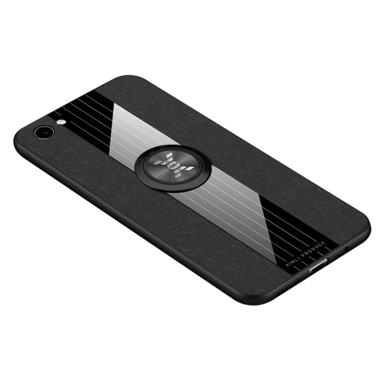 XINLI Stitching Cloth Textue Shockproof TPU Protective Case with Ring Holder, For Vivo Y83, For Vivo X23 Symphony Edition