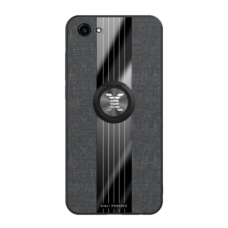 XINLI Stitching Cloth Textue Shockproof TPU Protective Case with Ring Holder, For Vivo Y83, For Vivo X23 Symphony Edition