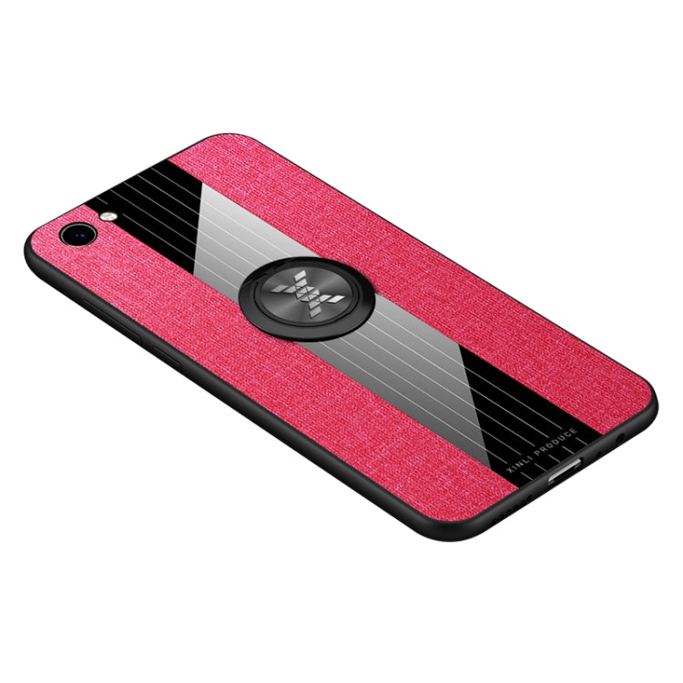 XINLI Stitching Cloth Textue Shockproof TPU Protective Case with Ring Holder, For Vivo Y83, For Vivo X23 Symphony Edition