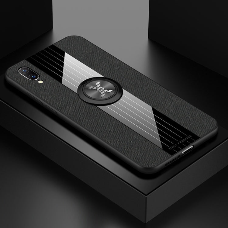 XINLI Stitching Cloth Textue Shockproof TPU Protective Case with Ring Holder, For Vivo Y83, For Vivo X23 Symphony Edition