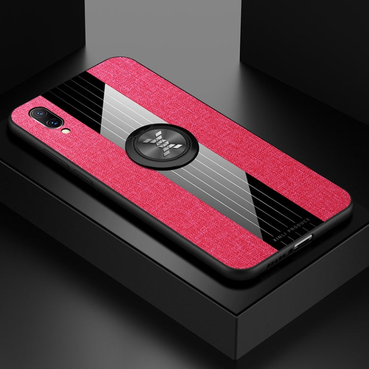 XINLI Stitching Cloth Textue Shockproof TPU Protective Case with Ring Holder, For Vivo Y83, For Vivo X23 Symphony Edition