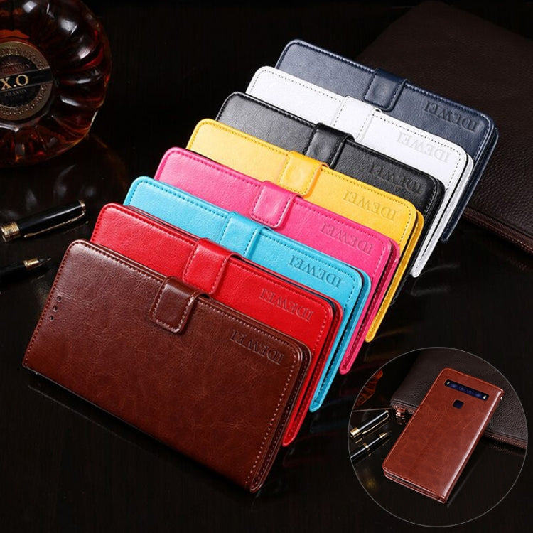 idewei Crazy Horse Texture Horizontal Flip Leather Case with Holder & Card Slots & Wallet, For TCL 10 5G, For vivo X60 Pro+ 5G