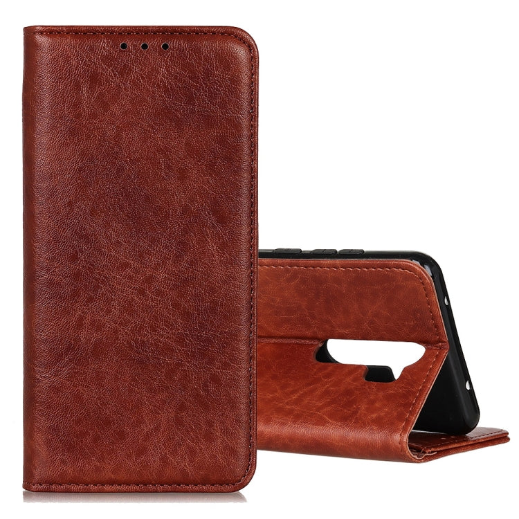 Magnetic Retro Crazy Horse Texture Horizontal Flip Leather Case with Holder & Card Slots, For OPPO A9 (2020)