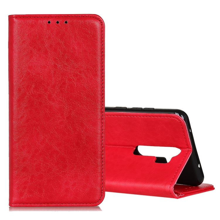 Magnetic Retro Crazy Horse Texture Horizontal Flip Leather Case with Holder & Card Slots, For OPPO A9 (2020)