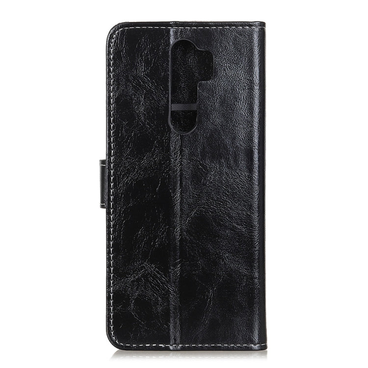 Retro Crazy Horse Texture Horizontal Flip Leather Case with Holder & Card Slots & Photo Frame & Wallet, For OPPO A9 (2020)