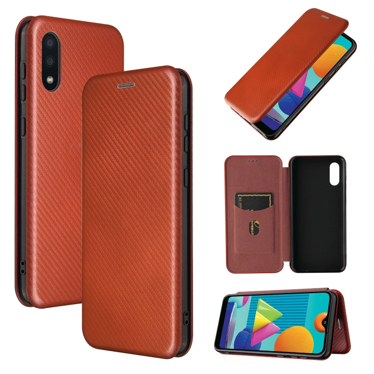 Carbon Fiber Texture Magnetic Horizontal Flip TPU + PC + PU Leather Case with Card Slot, For OPPO A55 5G, For Motorola Moto E7 Power, For Google Pixel 5a 5G, For Samsung Galaxy A02 / M02, For OPPO A93 5G
