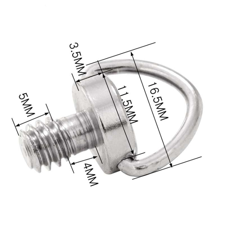 BEXIN LS076 2 PCS Quick Release Plate Screws 1/4 inch -20 Adapter Mount Screws, LS076