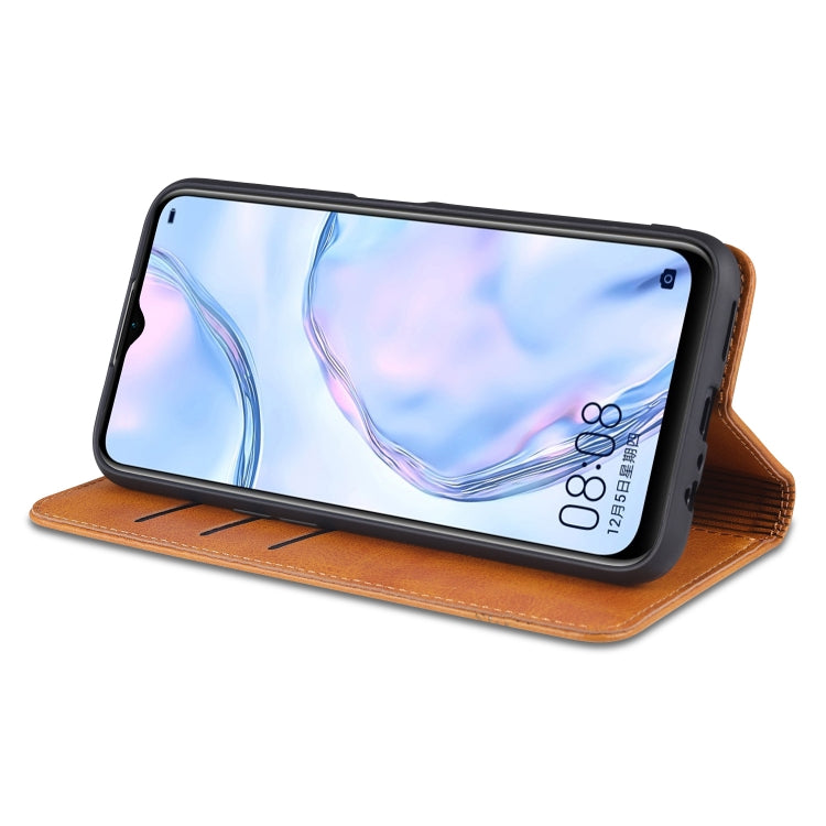 AZNS Magnetic Calf Texture Horizontal Flip Leather Case with Card Slots & Holder & Wallet, For Oppo A55 5G