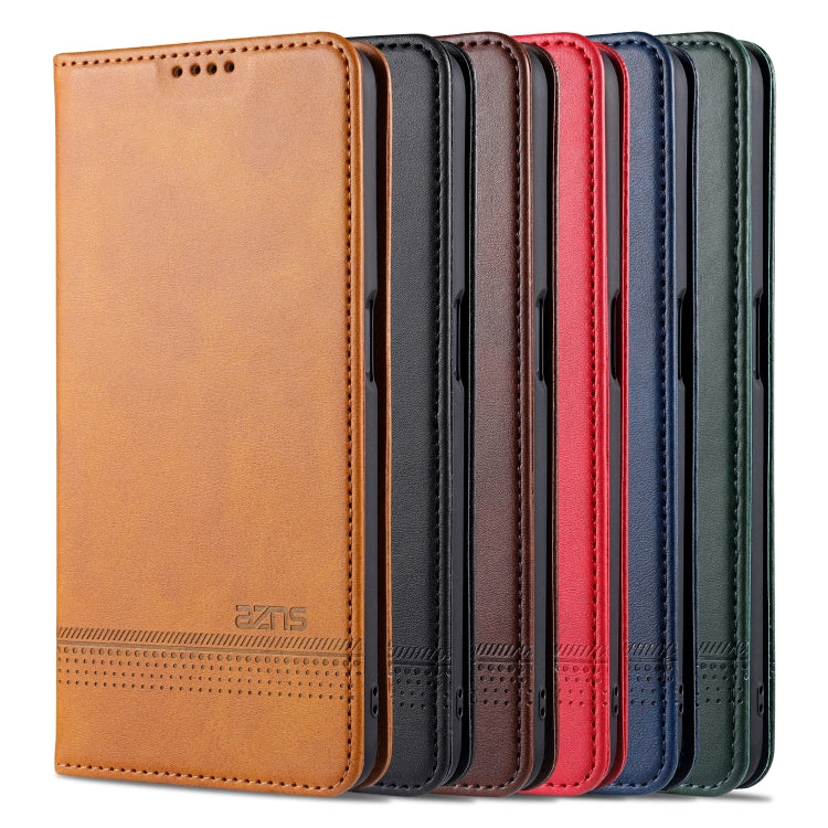 AZNS Magnetic Calf Texture Horizontal Flip Leather Case with Card Slots & Holder & Wallet, For Oppo A55 5G