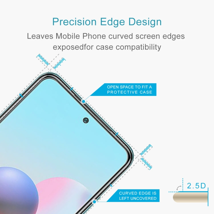 2.5D Non-Full Screen Tempered Glass Film, For Xiaomi Redmi Note 10 / Note 11 5G International Version / Note 10 Overseas Version 6.43 (1 PCS), For OPPO F19 Pro (1 PC), For Xiaomi Redmi Note 10 Pro / 10 Pro Max (1 PCS)