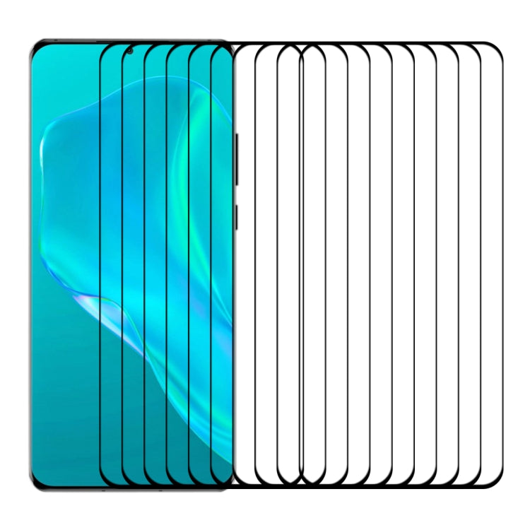 25 PCS 3D Curved Edge Full Screen Tempered Glass Film