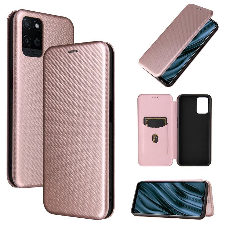 Carbon Fiber Texture Magnetic Horizontal Flip TPU + PC + PU Leather Case with Card Slot, For LG Stylo 7, For OPPO Realme V11 5G, For OPPO Reno5 Pro+, For OPPO Find X3 Neo, For Cubot C30, For OnePlus 9 Pro