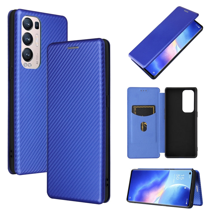 Carbon Fiber Texture Magnetic Horizontal Flip TPU + PC + PU Leather Case with Card Slot, For LG Stylo 7, For OPPO Realme V11 5G, For OPPO Reno5 Pro+, For OPPO Find X3 Neo, For Cubot C30, For OnePlus 9 Pro