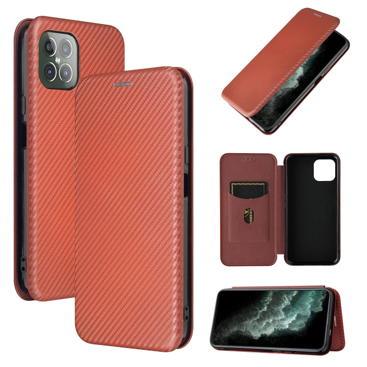 Carbon Fiber Texture Magnetic Horizontal Flip TPU + PC + PU Leather Case with Card Slot, For LG Stylo 7, For OPPO Realme V11 5G, For OPPO Reno5 Pro+, For OPPO Find X3 Neo, For Cubot C30, For OnePlus 9 Pro