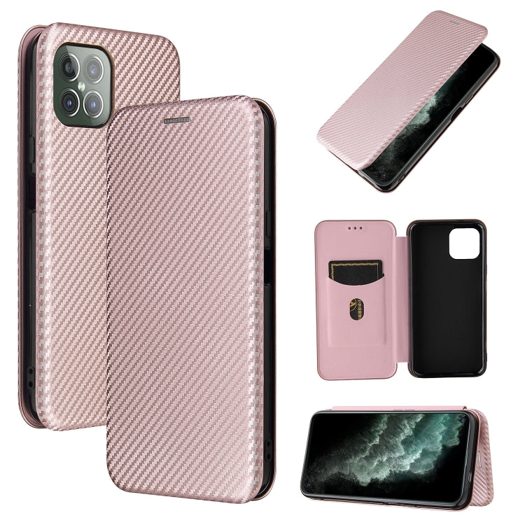 Carbon Fiber Texture Magnetic Horizontal Flip TPU + PC + PU Leather Case with Card Slot, For LG Stylo 7, For OPPO Realme V11 5G, For OPPO Reno5 Pro+, For OPPO Find X3 Neo, For Cubot C30, For OnePlus 9 Pro