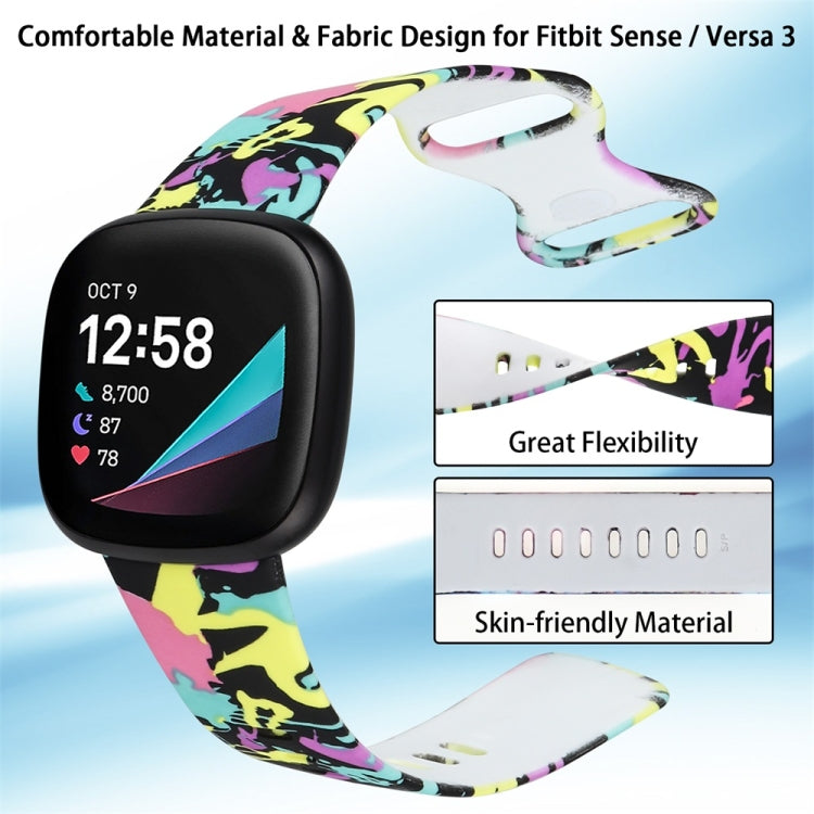 For Fitbit Versa 3 Printing Replacement Strap Watchband