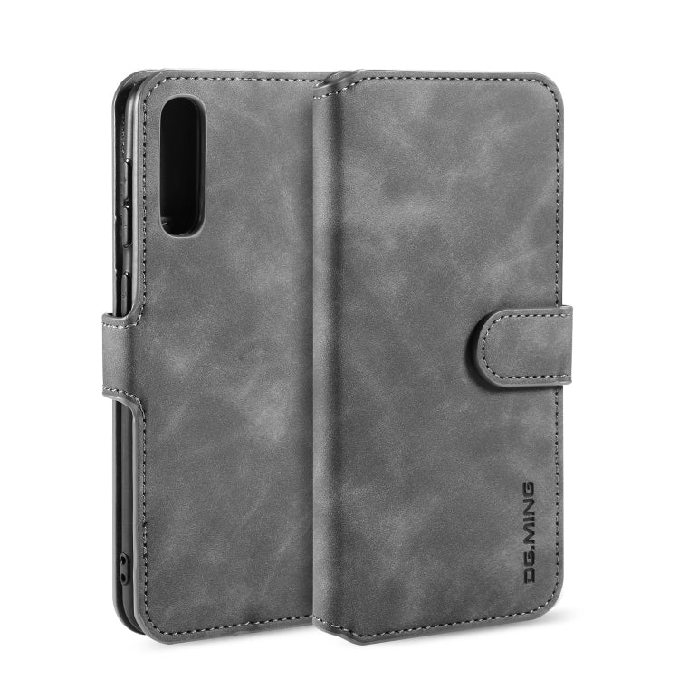 DG.MING Retro Oil Side Horizontal Flip Case with Holder & Card Slots & Wallet, For Galaxy A30s / A50s, For Galaxy M30s, For Huawei Mate 30