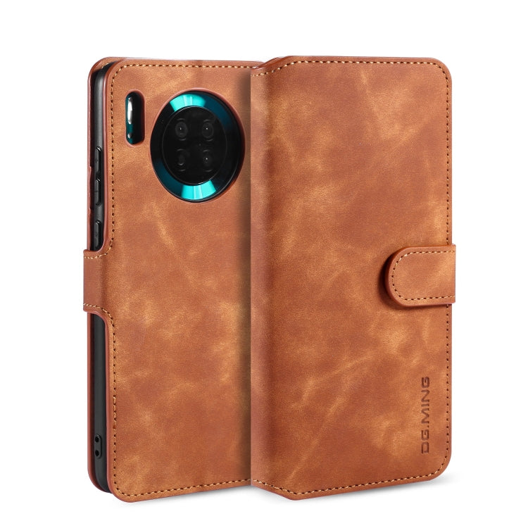 DG.MING Retro Oil Side Horizontal Flip Case with Holder & Card Slots & Wallet, For Galaxy A30s / A50s, For Galaxy M30s, For Huawei Mate 30